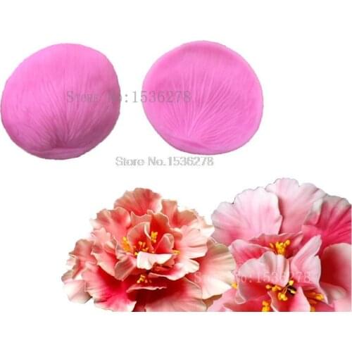 3D Printing Mode Circular Leaf Petals Die Clamping Piece Silicone Mold Fondant Sided Printing