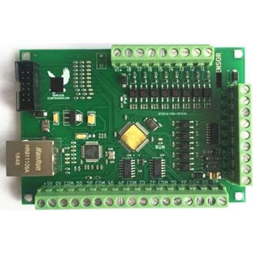 5-axis CNC Control Card Industrial Grade 5VDC Milling Machine Engraving Machine Mach3 Ethernet Interface With Cable