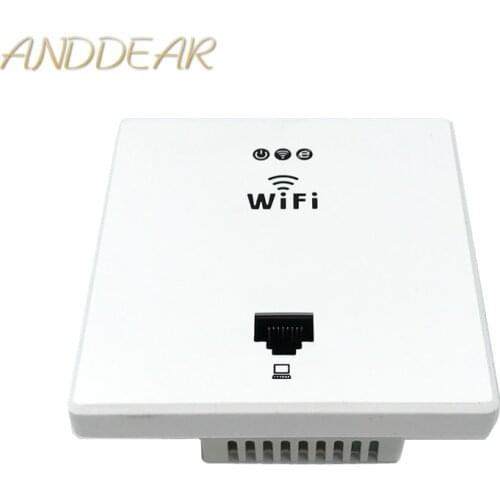 ANDDEAR White Wireless WiFi in Wall AP High Quality Hotel Rooms Wi-Fi Cover Mini Wall-mount AP Router Access Point