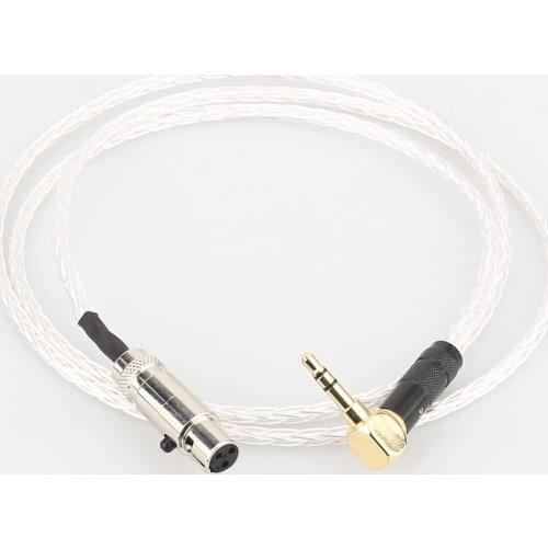 Audiocrast 8 Cores 7N OCC Silver Plated silver Earphone Upgraded Cable Wire for K240 K242 K271 K272 K702 Q701 Headphones