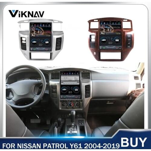 2 din Car radio multimedia player PX6 for NISSAN PATROL Y61 2004-2019 stereo auto Vertical screen Head Unit GPS Navigation
