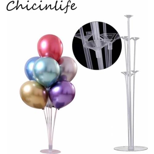 Chicinlife Balloon Sticks Kit With Frame Base DIY Anniversary Wedding Birthday Party Latex Balloon Table Desktop Balloon Holder