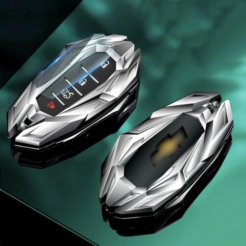 Zinc Alloy Car Key Covers Key Case Fob Shell For Chevrolet Aveo Lova Volt Bolt Captiva Equinox Trax Orlando Cruze Car Styling