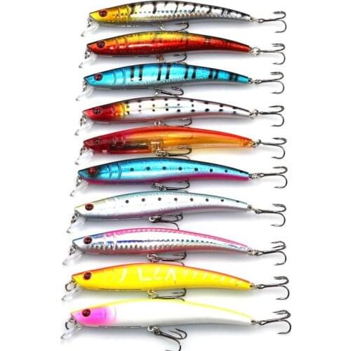 10pcs/lot Artifical Bait Lures Plastic bionic bait floating ring road and Mino flattened 11.5cm/11.2g bait