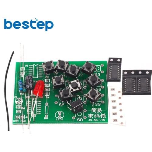 Multi-purpose Coded Lock Suite DIY Simple Electronic Password Lock Kit Funny Electronic DIY Training Parts