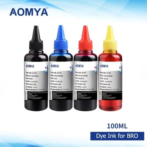 4x100ml Ink Refill Kit Universal Dye Printer Ink For Brother LC121 LC123 LC125 LC127 LC129 DCP-J132W/J152W J172 BK C M Y