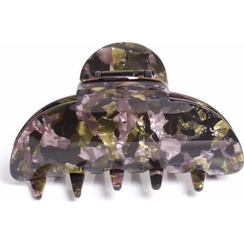 Cheap Colorful Marble Hair Clips Hair Accessories Acrylic Large Hair Claw Perfect Gift Sweet Hair Claw Clips