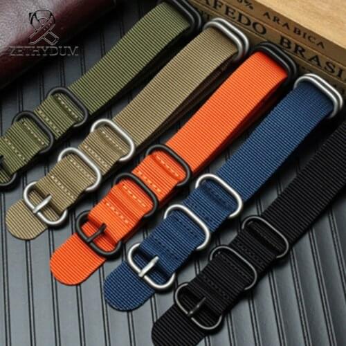 Nato nylon watch strap bracelet Watch Strap 20 22 23 24 26mm sport fashion bracelet watch accessories manual suture simple strap