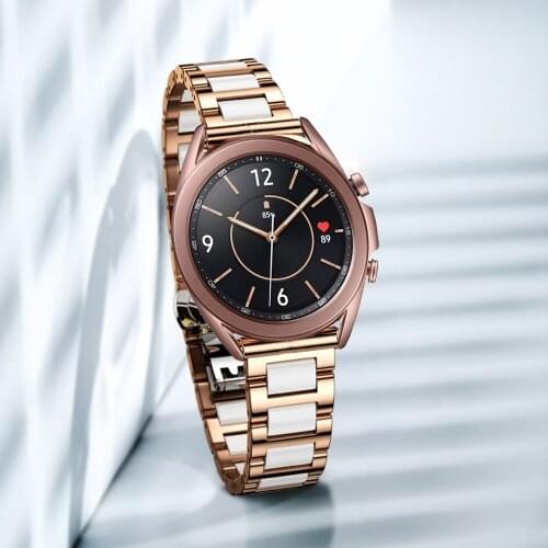 Gear S3 Classic Frontier strap for samsung galaxy watch 3 41mm 45mm active 2 band for amazfit bip huawei watch gt 2 42mm 46mm