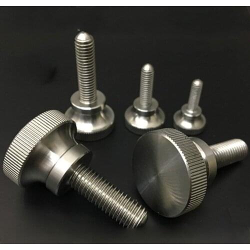 2pcs M8 stainless steel hand screw high head knurled screws adjustment bolt home decoration bolts 10mm-30mm length