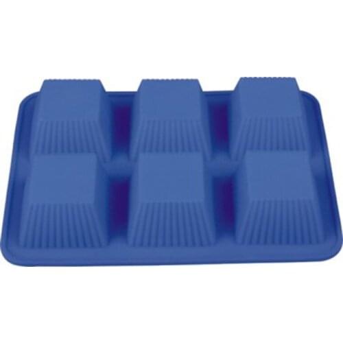 26*17.5*3CM Silicone mould 6 cavity Square shape fondant cake mold baking wear cake decorating tools