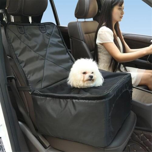 Car Pet Pad Travel Pet Folding Box Case with Adjustable Buckle Multifunctional Travel Pet Dog Car Seat Mat