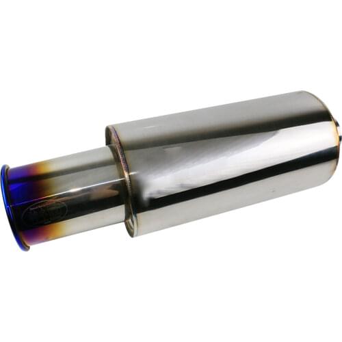 Universal 6inch body auto parts exhaust rear muffler high flow end tips muffler