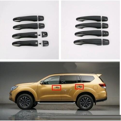 ABS Car Outer Door Handle Protector Cover Trim Car Styling Fit For Nissan Terra 2018-2020