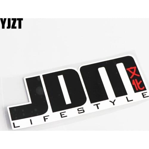 YJZT 16CM*6.2CM Creative JDM Culture Decal Decor PVC Car Sticker 13-0516