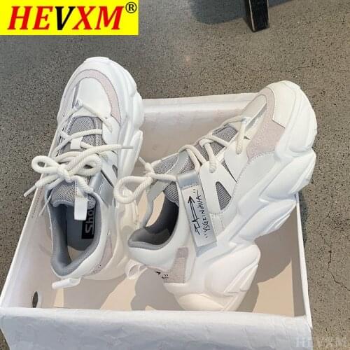 2021 Autumn Women Platform Sneakers Designers Brand Fashion Vulcanize Shoes Woman Mesh Casual Shoes Chunky Trainers Ladies