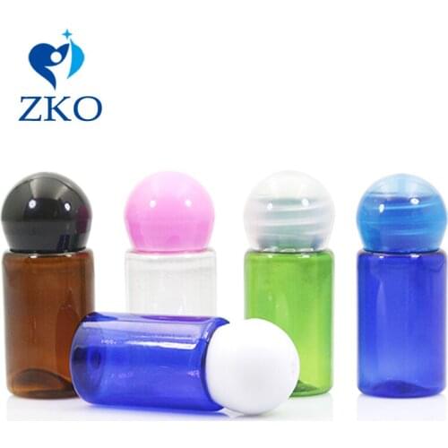 1pcs 10ml Colour Plastic Bottles with Multicolor Round Ball Screw Cap Free Shipping Bottle Travel Refillable Cosmetic Container
