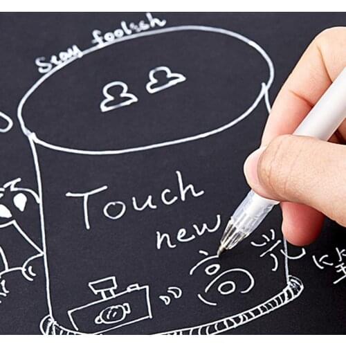 1pc 0.8mm White Paint Marker Pen Highlight Liner Sketch Markers Gel Pen For Graffiti Art Supplies Markers Manga Painting