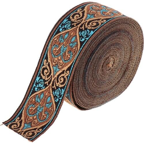 5 Meters Jacquard Trim Sew Ribbon Fabric Ribbons Medieval Fabric Ribbon Renaissance Trim for Sewing Crafts Accessories