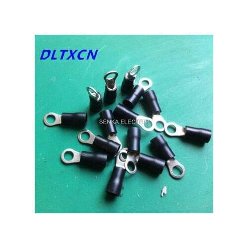 500pcs RV3.5-6 #10 RV3.5-6 Ring Insulated Terminals 14-12AWG Circular Cold-Pressed Round crimp terminal