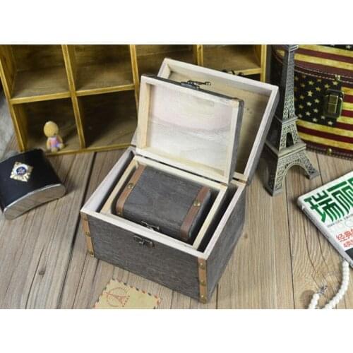 72sets/lot Fast shipping 3pcs/set Vintage Wooden Box Jewelry Pearl Necklace Box Case Bracelet Storage Organizer container