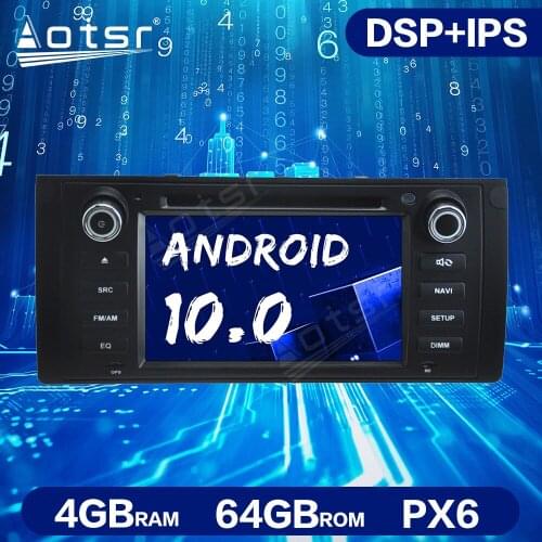 For BMW 5 Series E39/M5-E39/X5-E5 Android Radio Car Multimedia Audio GPS Navigation PX6 4GB+64GB Auto Stereo Head Unit Radio IPS