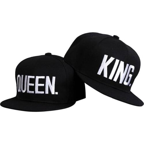 Embroidered Snapback Caps Hip-Hop Hats King Queen Snap Back Outdoor Wear New