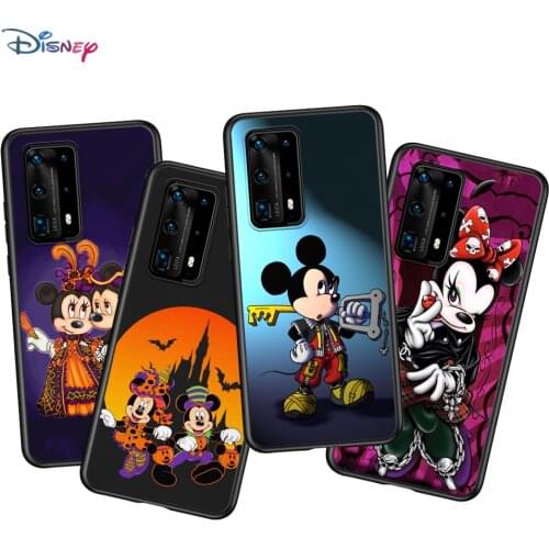 Disney Love Mickey Mouse For Huawei P40 P30 P20 Pro P10 P9 P8 Lite RU E Mini Plus 2019 2017 Black Phone Case Cover
