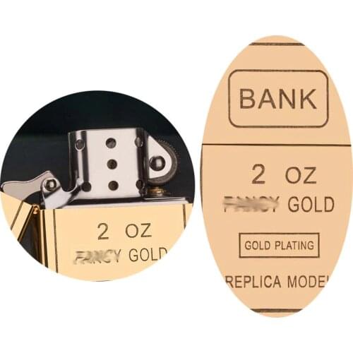 Kerosene Lighter, Pure Brass, Gold Brick, Creative Personality, Retro Grinding Wheel, Fire Gift for Men