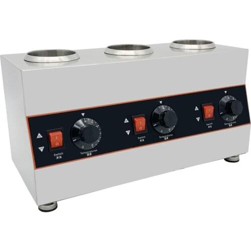 Commercial snack shop use Good faith heating soy sauce filling spread warmer with 3 bottles