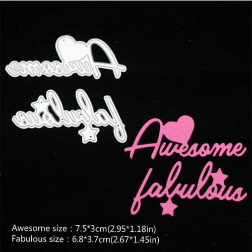KSCRAFT Awesome Metal Cutting Dies Stencils for DIY Scrapbooking/photo album Decorative Embossing DIY Paper Cards