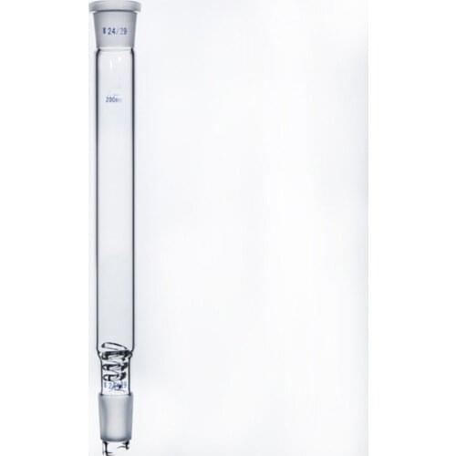 Laboratory Distillation Tube Glass Spiral Ring Distillation Tube Filled Type Fractionation Column 200/300 / 400mm