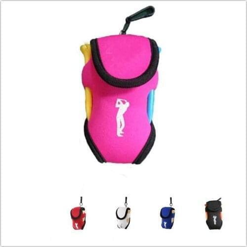 Mounchain Golf Ball Waist Packing Bag 2 Balls + 4 Tee Mini Portable Accessory Bag