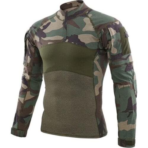 Hiking Shirt Long Sleeve Tactical Shirt 5XL Army Military Combat T-shirts Camping Hunting Cloth Outdoor Sport Shirts