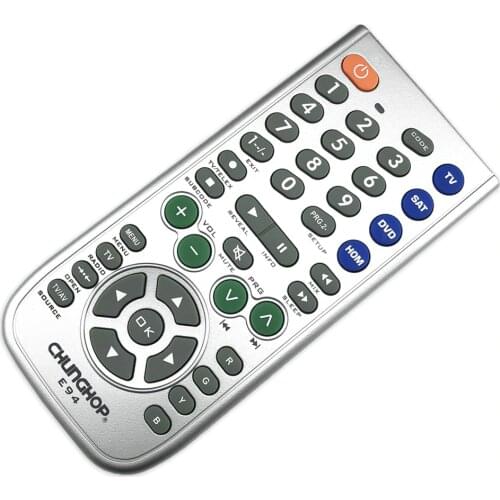 New 4 in1 Smart Universal Remote Control Multifunction Controller For TV AUX HOM DVD Sat Learning Function Big Button E94