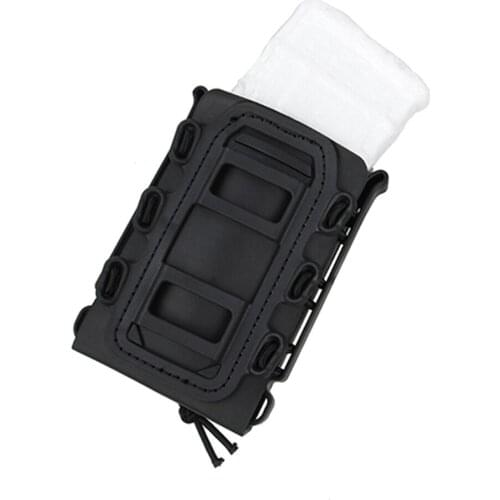 Outdooor 5.56 7.62 Soft Shell Outdoor Tactical Single Clip Magazine Pouch TMC2777 BK/DE/FG Free Shipping