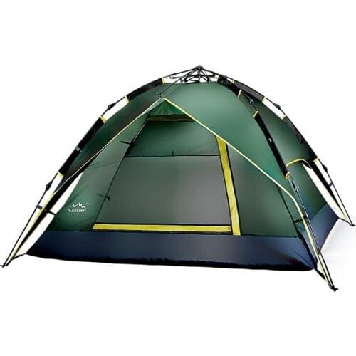 Outdoor 3-4 person tents automatic multi air defense rainstorm Double bunk camping tent large tent camping tent