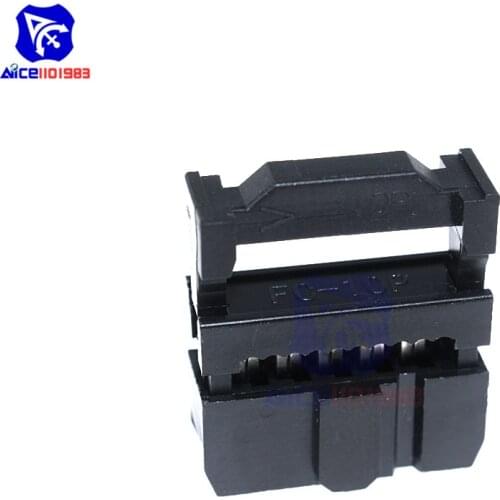 50PCS 2.54mm Pitch 2x5 Pin 10 Pin Double Row IDC Female Header Socket Connector FC-10 10pin pin-10