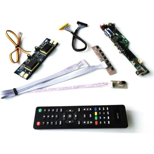 Fit LTM190E1/LTM190E4/LTM190EX LVDS 30-Pin 1280*1024 PC desktop 4CCFL 19" VGA+Audio+USB LCD screen controller board DIY kit