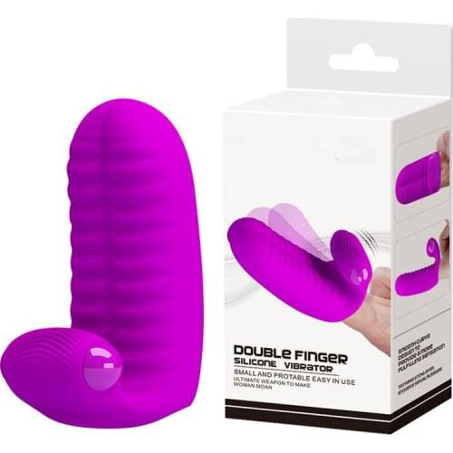 Sex Toys Double Finger Vibrators Body Massager G-Spot Vaginal Stimulator Masturbation Orgasm Adult Product Sex Toys for Women