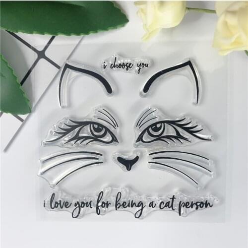 Cat Expression Fairy Silicone Clear Stamps For DIY Scrapbooking/New 2019 Card Making Bullet Journal Sentiment Sweet Stamp 716