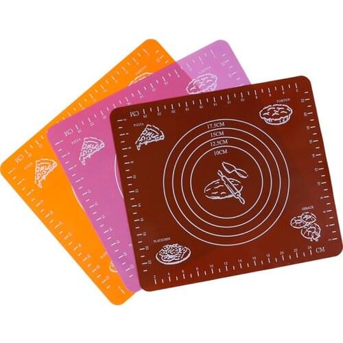 Silicone Baking Mat Thickening Flour Rolling Scale Kneading Dough Pad Baking Pastry Rolling Mat Bakeware Liners