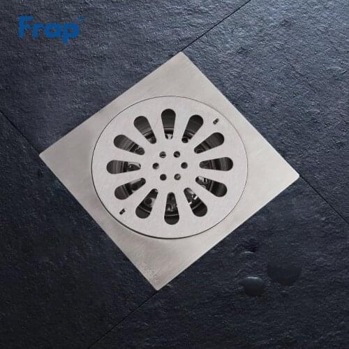 Frap Floor Drain Shower Bathroom Drain Stopper Floor Covering Anti-odor Washroom Shower Drain Strainer Stainless Steel Drainage