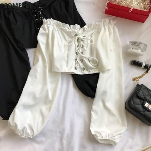 Somepet Black And White Blouses