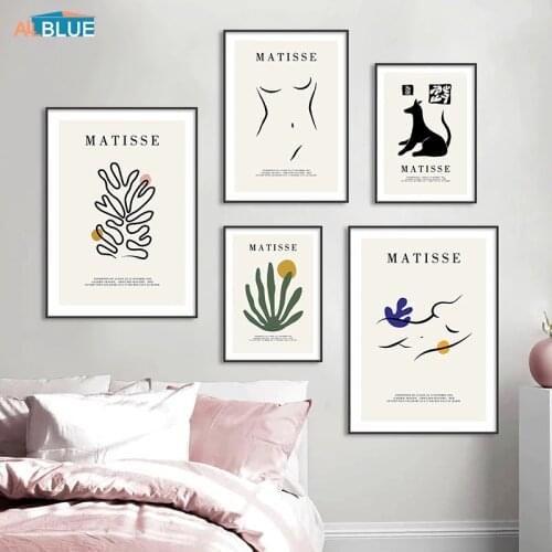 Matisse Modern Abstract Silhouette Body Line Poster Wall Art Picture Nordic Canvas Print Painting Home Decor Gallery Living Room