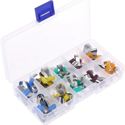 50PCS/Box Dental Matrix Sectional Contoured Metal Matrices Bands Dental Matrix Rings Full Teeth Replacement Dentsit Oral Care