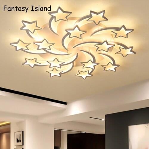 STAR led Chandelier For Living Room Bedroom Home chandelier Modern decor Led Ceiling Chandelier Lamp Lighting chandelier