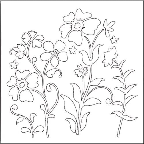 Flower Stencils for DIY Scrapbooking Cards Making Craft Fun Paper Plastic Templates Decorative/Embellissem 6X6inches