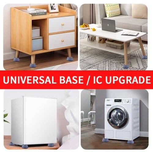 Universal Anti-Vibration Feet Pads Refrigerator Washing Machine Rubber Mat Base Fixed Moisture-proof Non-Slip Mat Furniture Pads