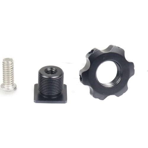 Universal 1/4" Camera Hot Shoe Mount Screw Adapter to 1/4" for Tripod Microphone Monitor One Nut Microphone Screw Adapter